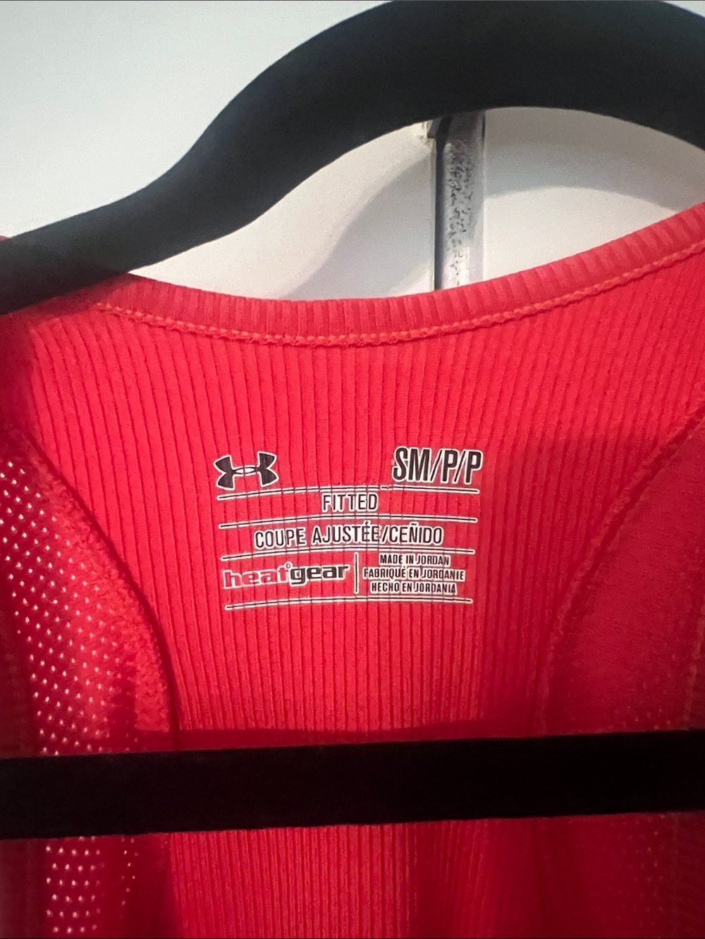 Under Armour Red Ribbed Tank Top - Picture 2 of 3